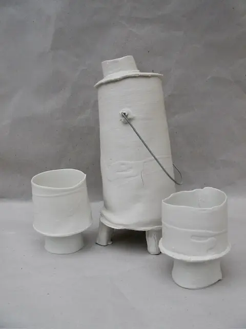 Barbotines de porcelaine / Stage Doris Happel / Point Fusion Formation