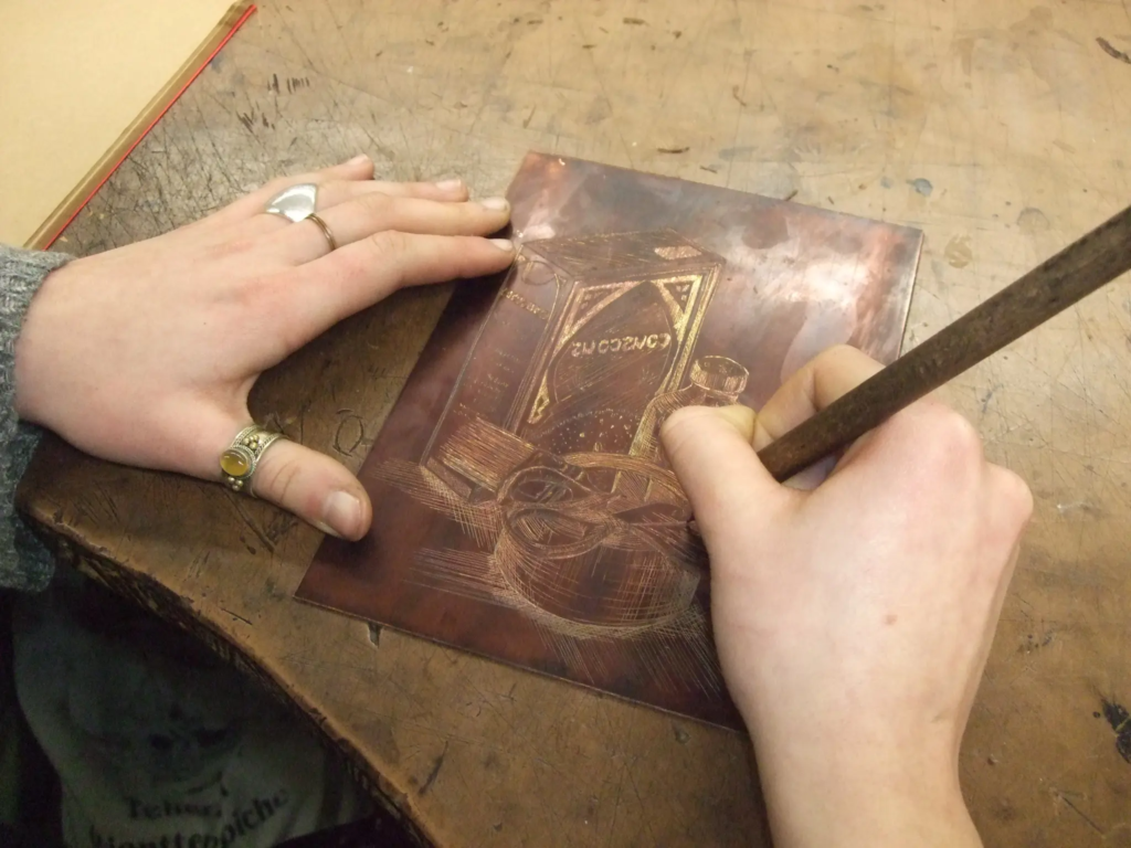 Stage gravure : La fabrique de l’image: dessiner, graver, imprimer / Caroline Bouyer