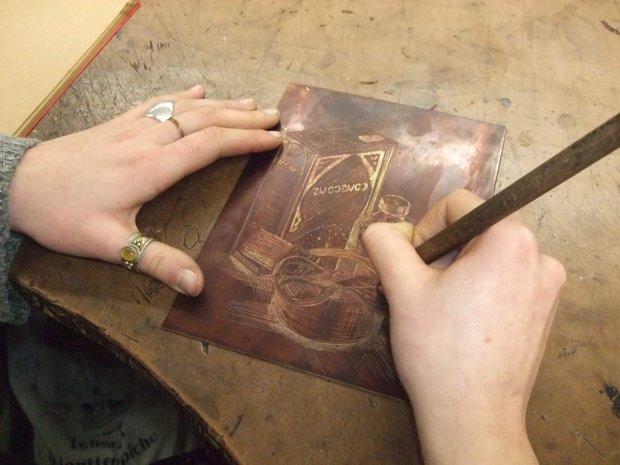 Stage gravure : La fabrique de l’image: dessiner, graver, imprimer / Caroline Bouyer